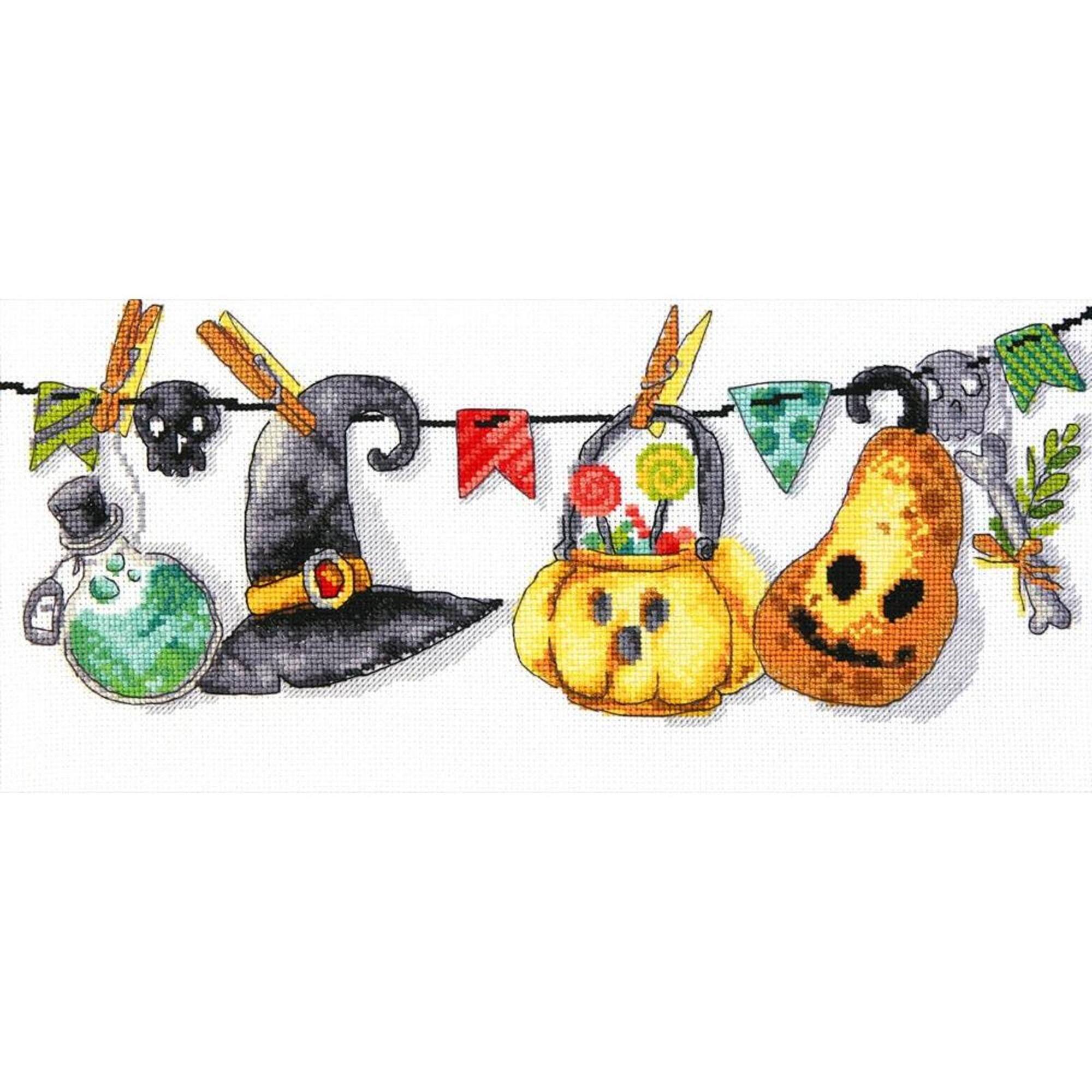 Charivna Mit Cross Stitch Kit Halloween